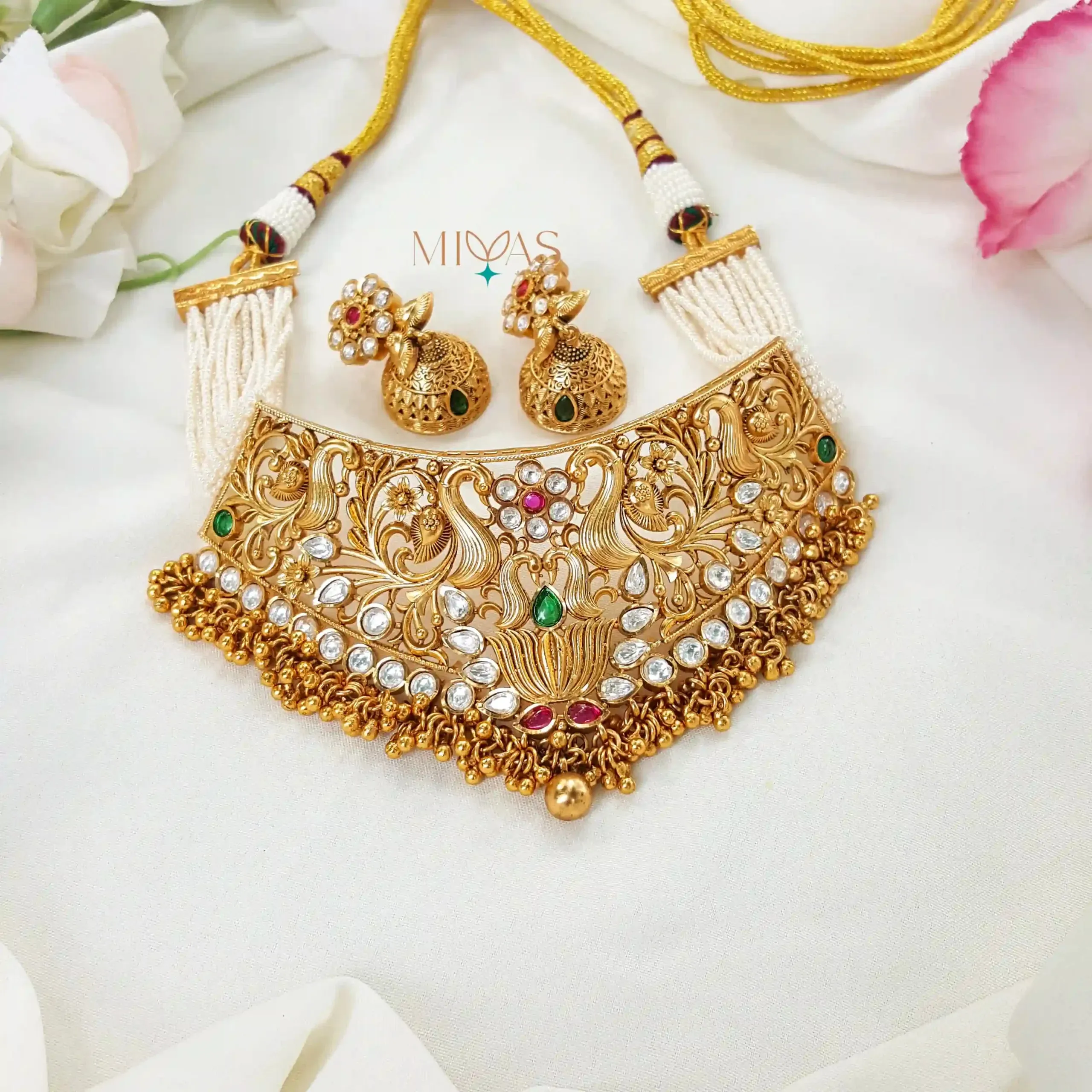 Royal and Elegant Peacock design Bridal choker