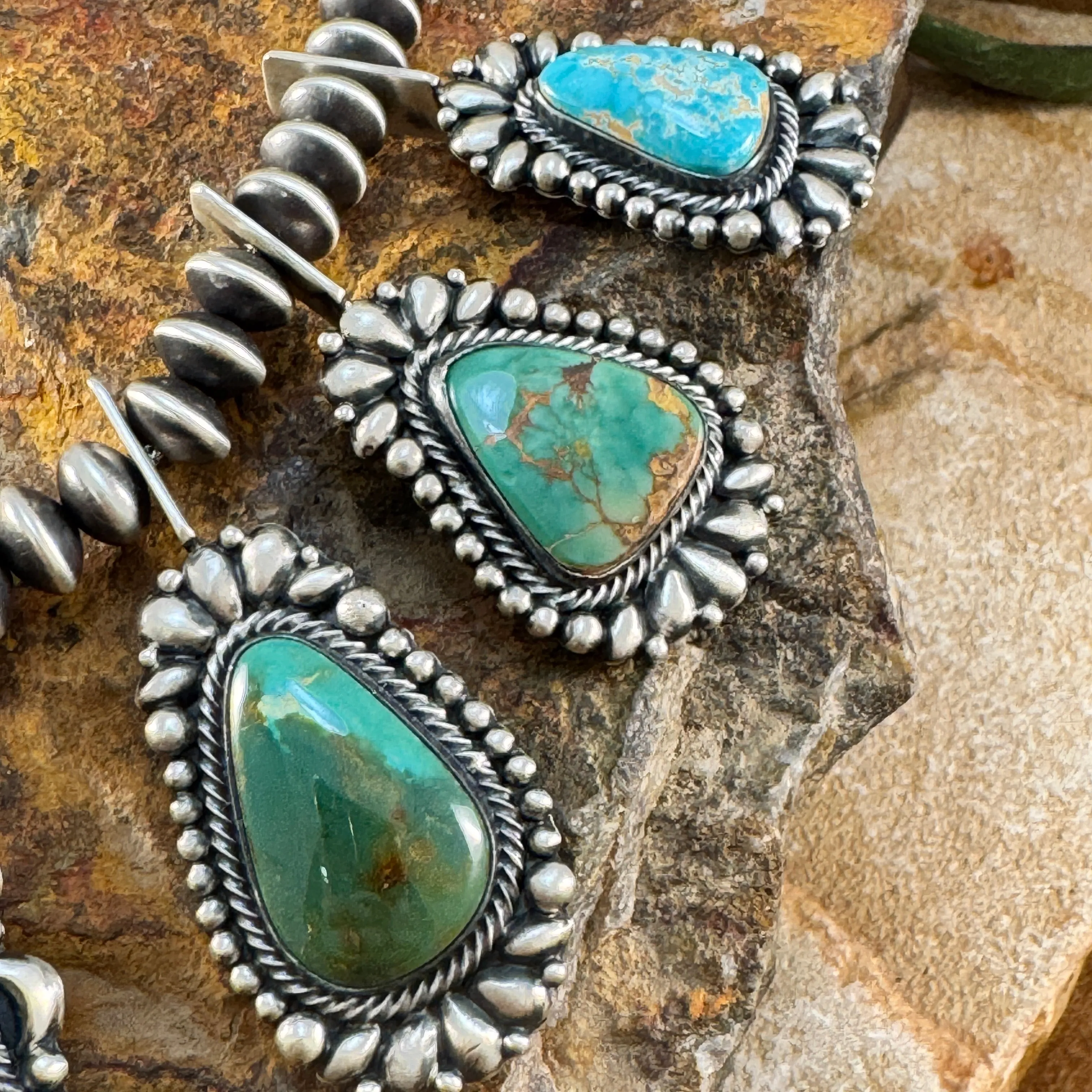 Royston Turquoise Necklace and Earring Set by Diane Wylie