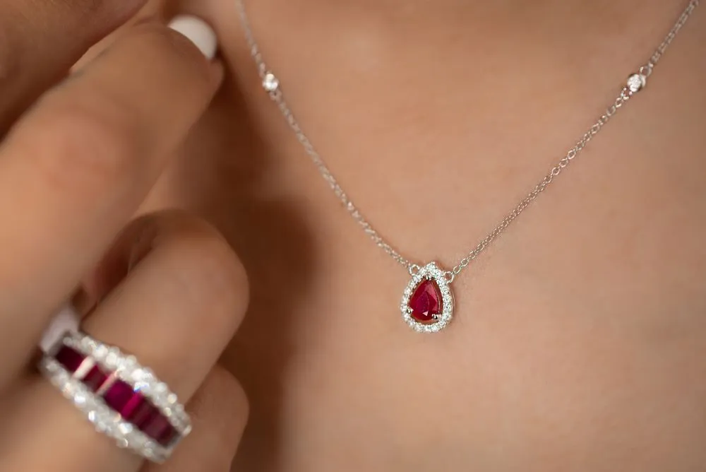 Ruby and Diamond Necklace