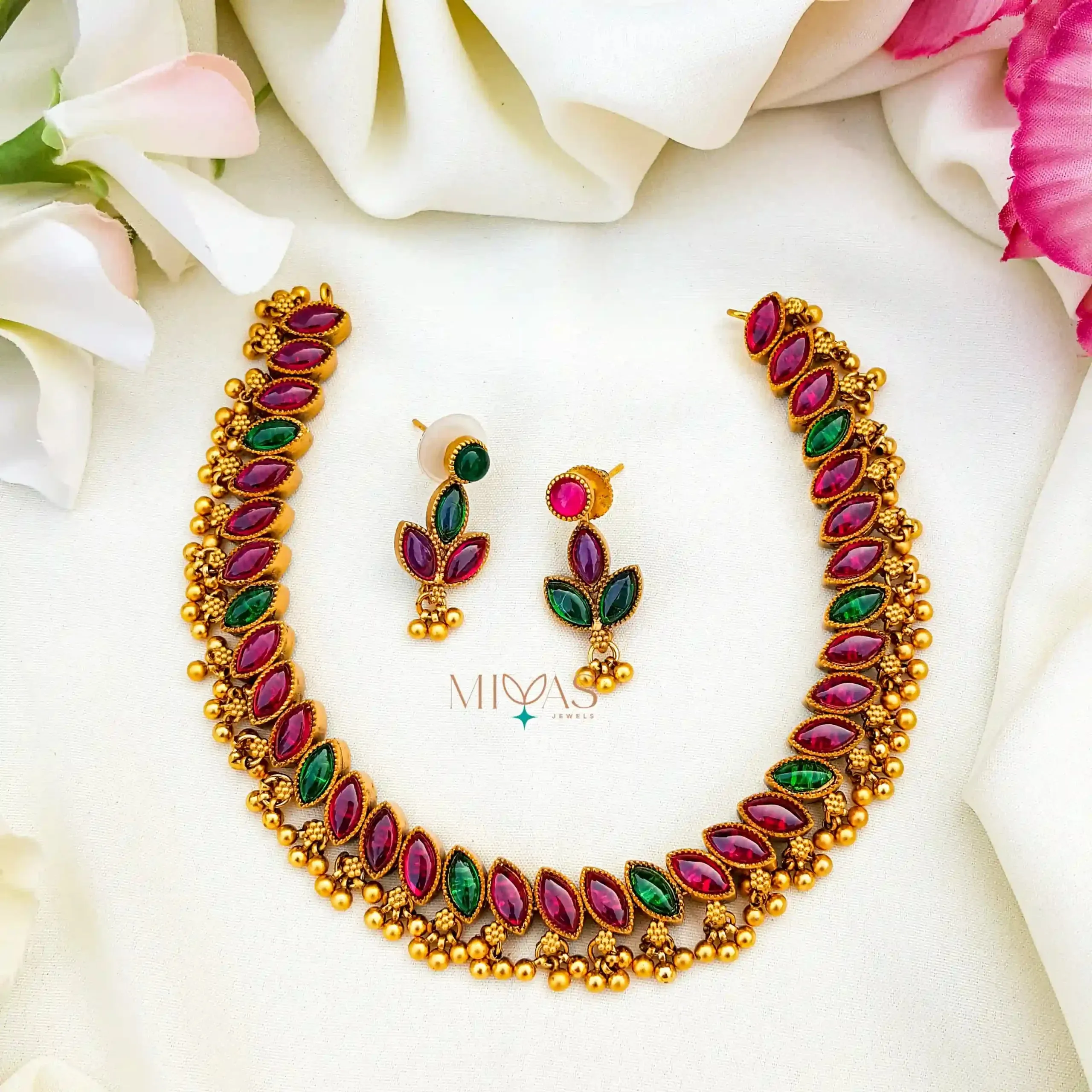 Ruby Green Reversible Necklace