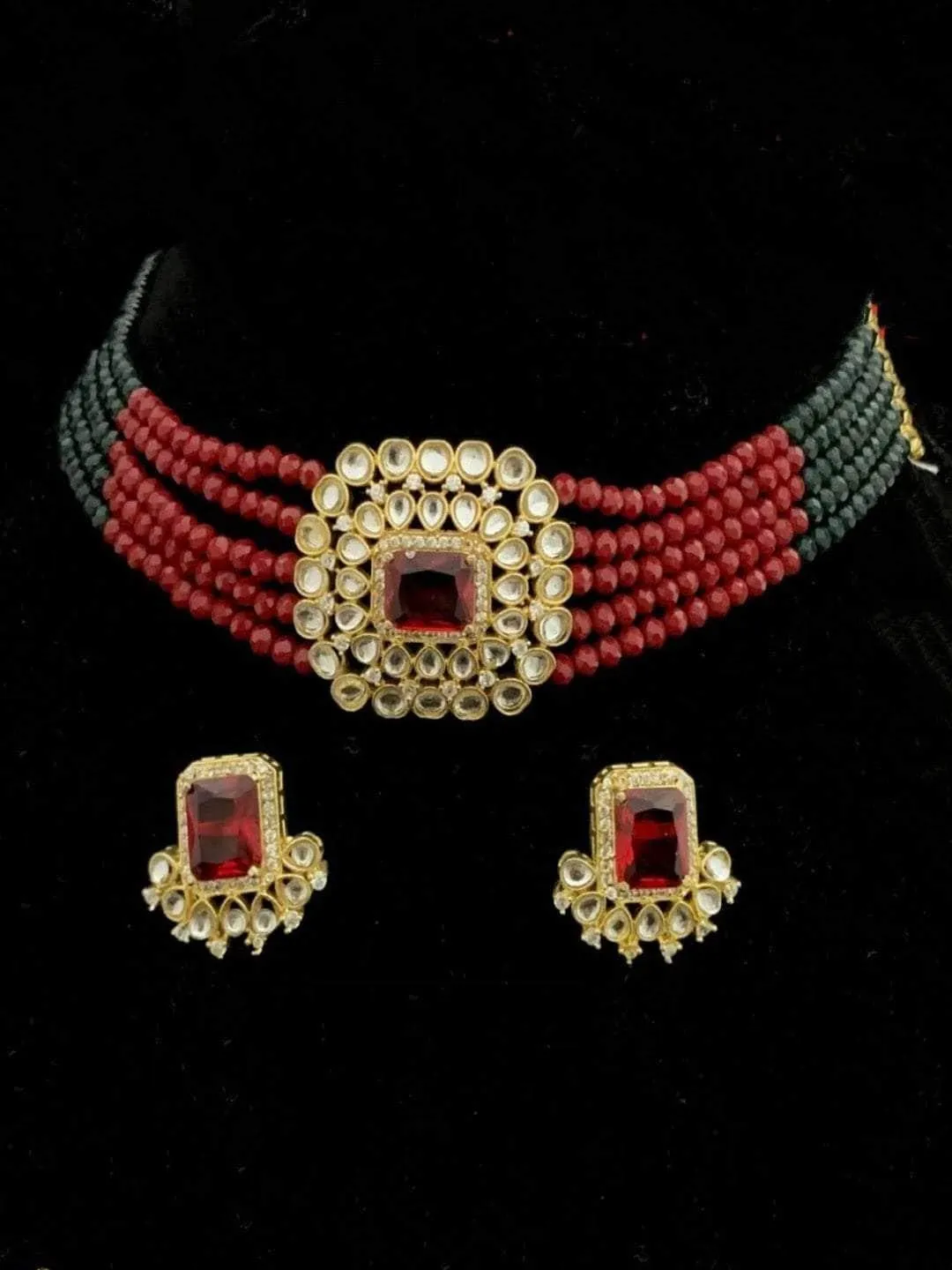 Ruby Red Choker