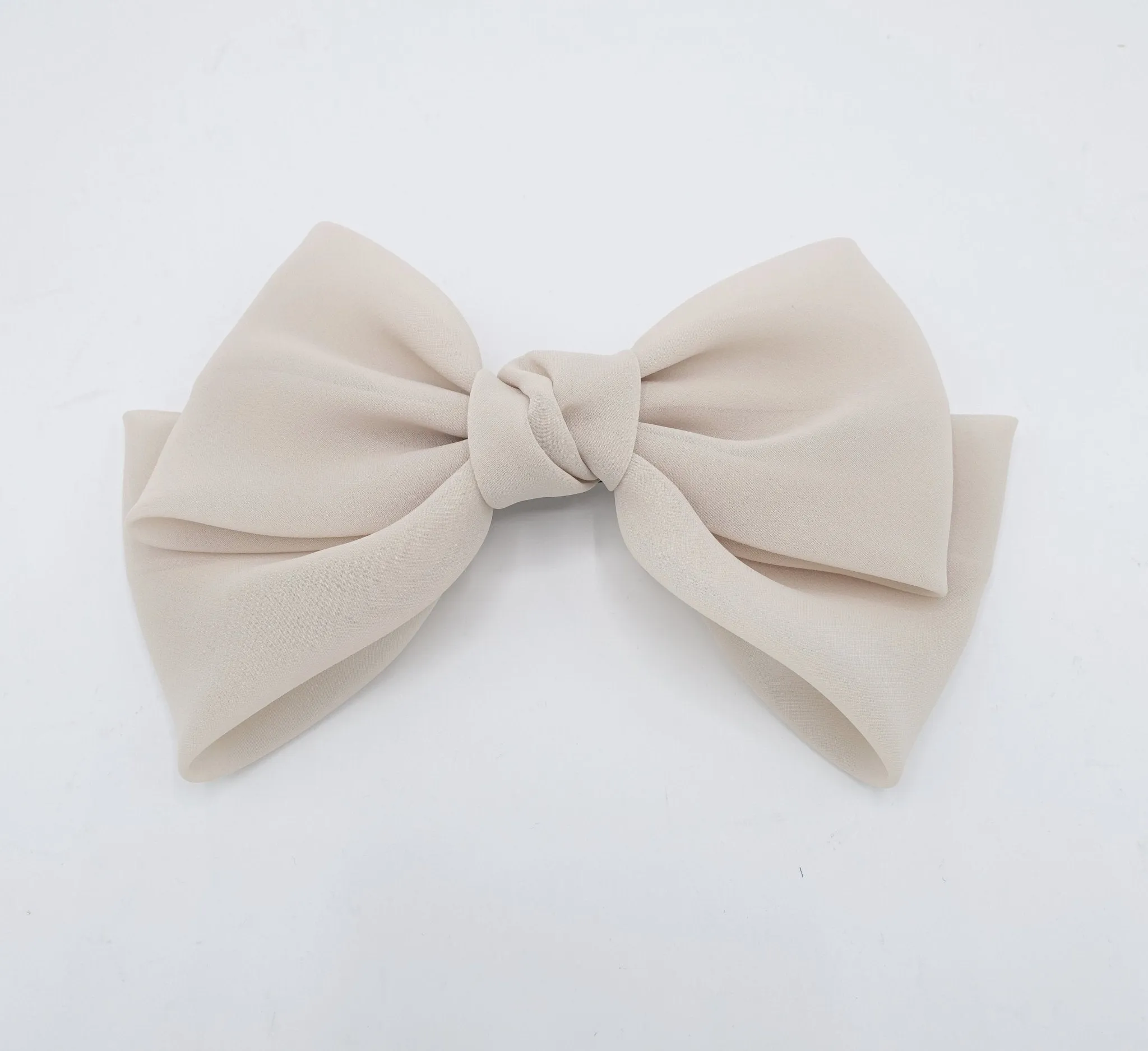 sheer chiffon big bow hair barrette women hair accessory