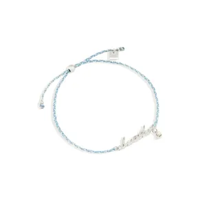 Silver Breathe Cord Bracelet