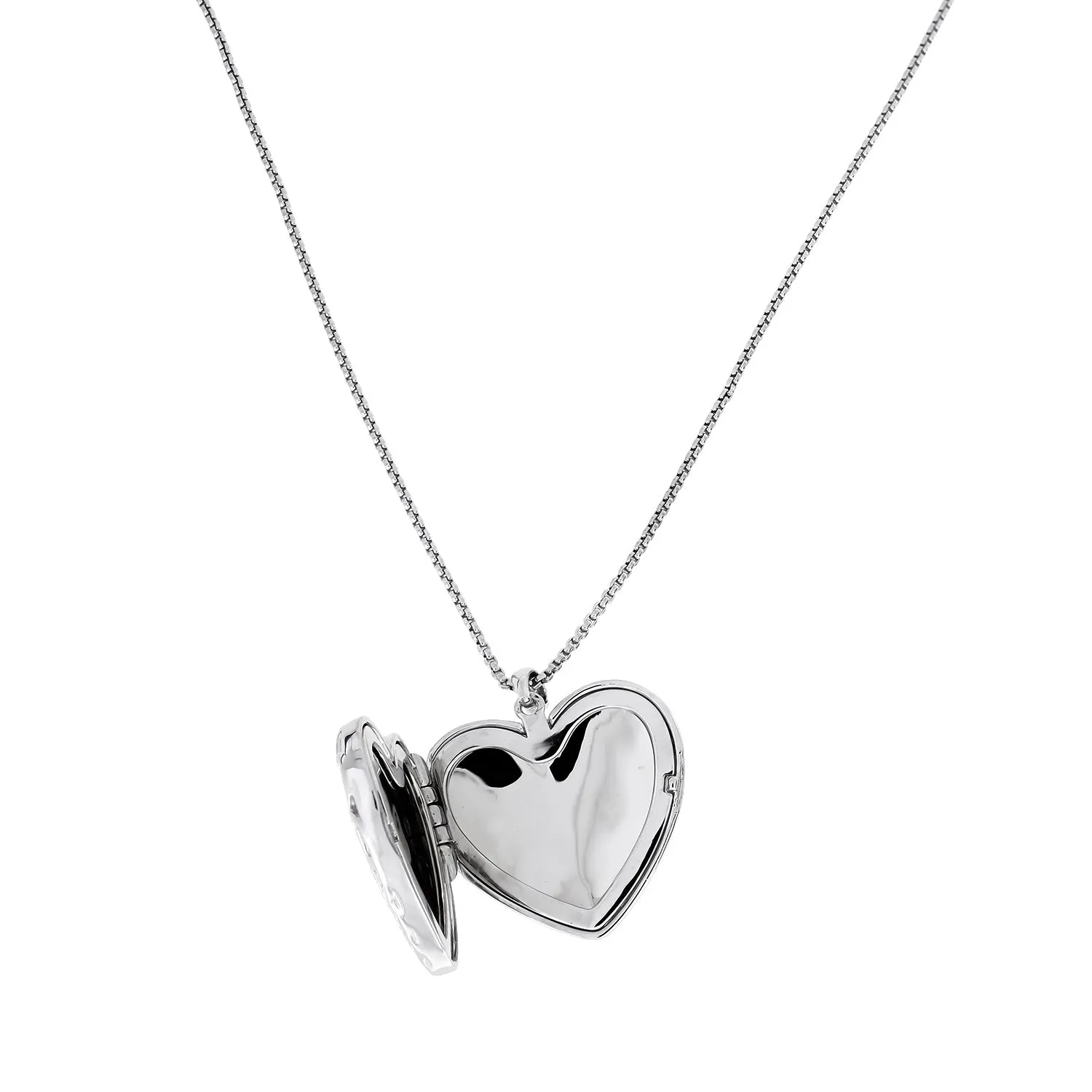 Silver Heart of Yorkshire Locket Pendant