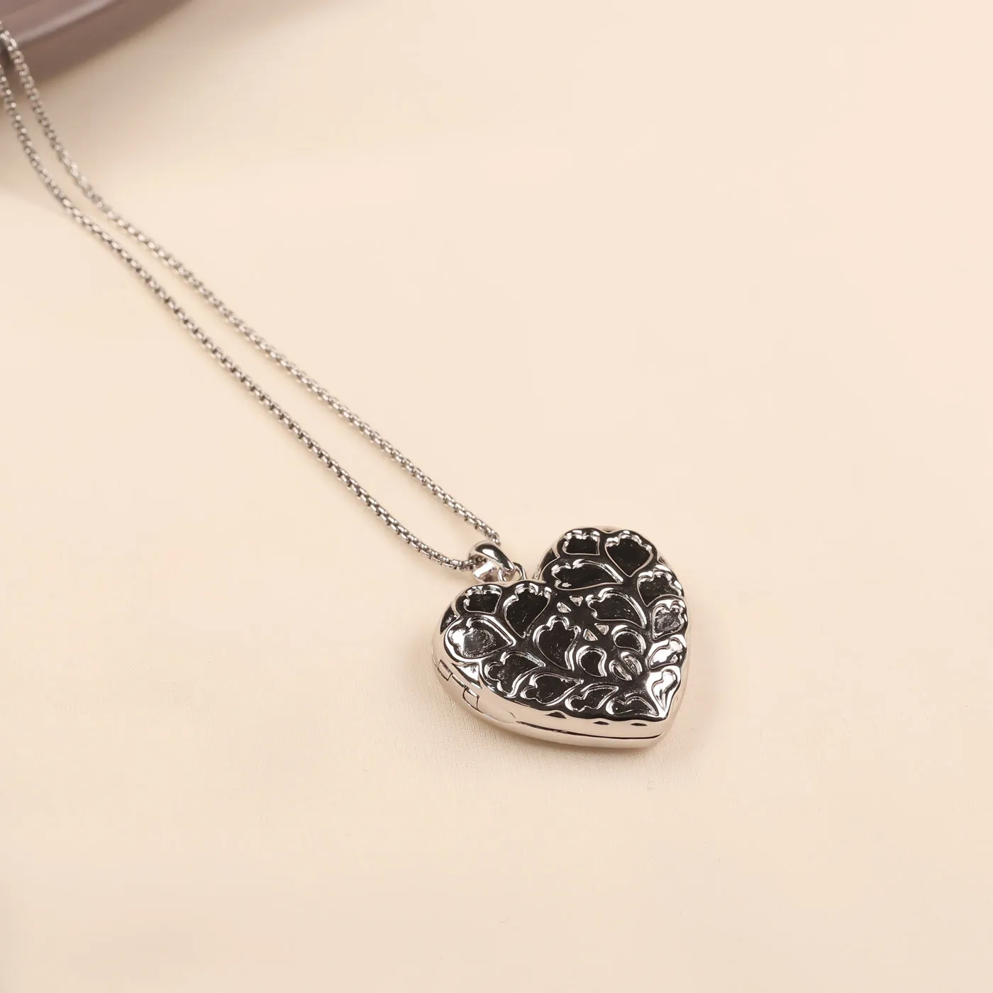 Silver Heart of Yorkshire Locket Pendant