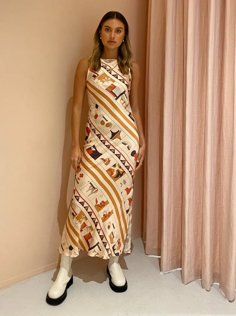 Sir Soleil Midi Dress in Soleil Print