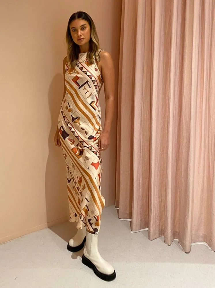 Sir Soleil Midi Dress in Soleil Print