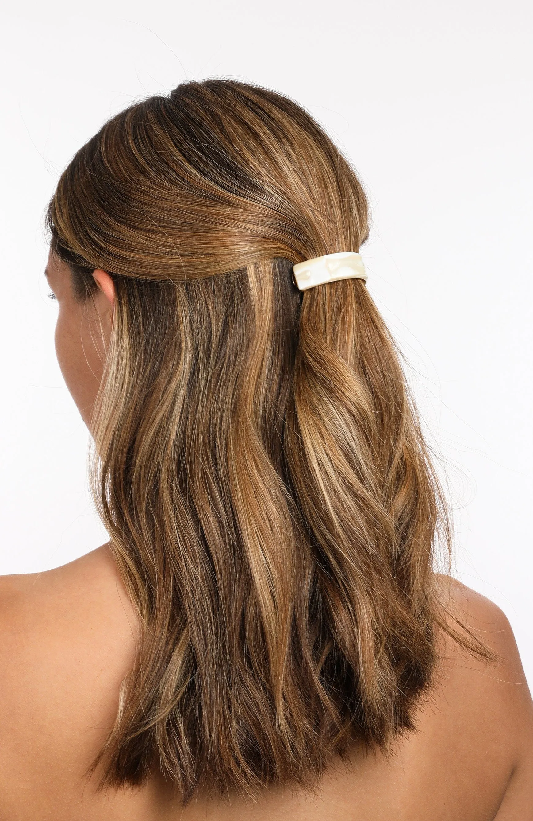 Skinny Rectangle Ponytail Barrette - Classic