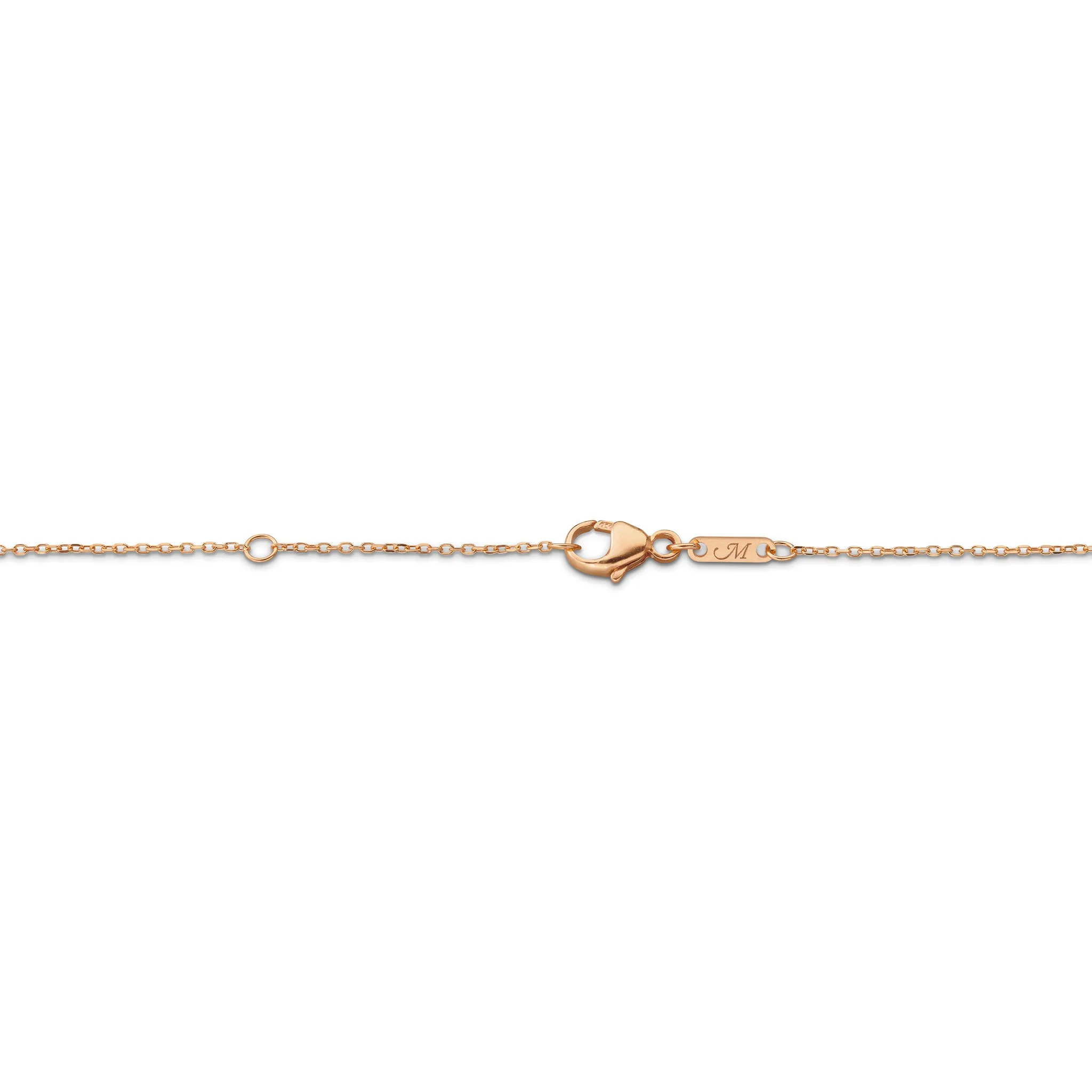 Slim "Viv" 18K Rose Gold Locket Necklace