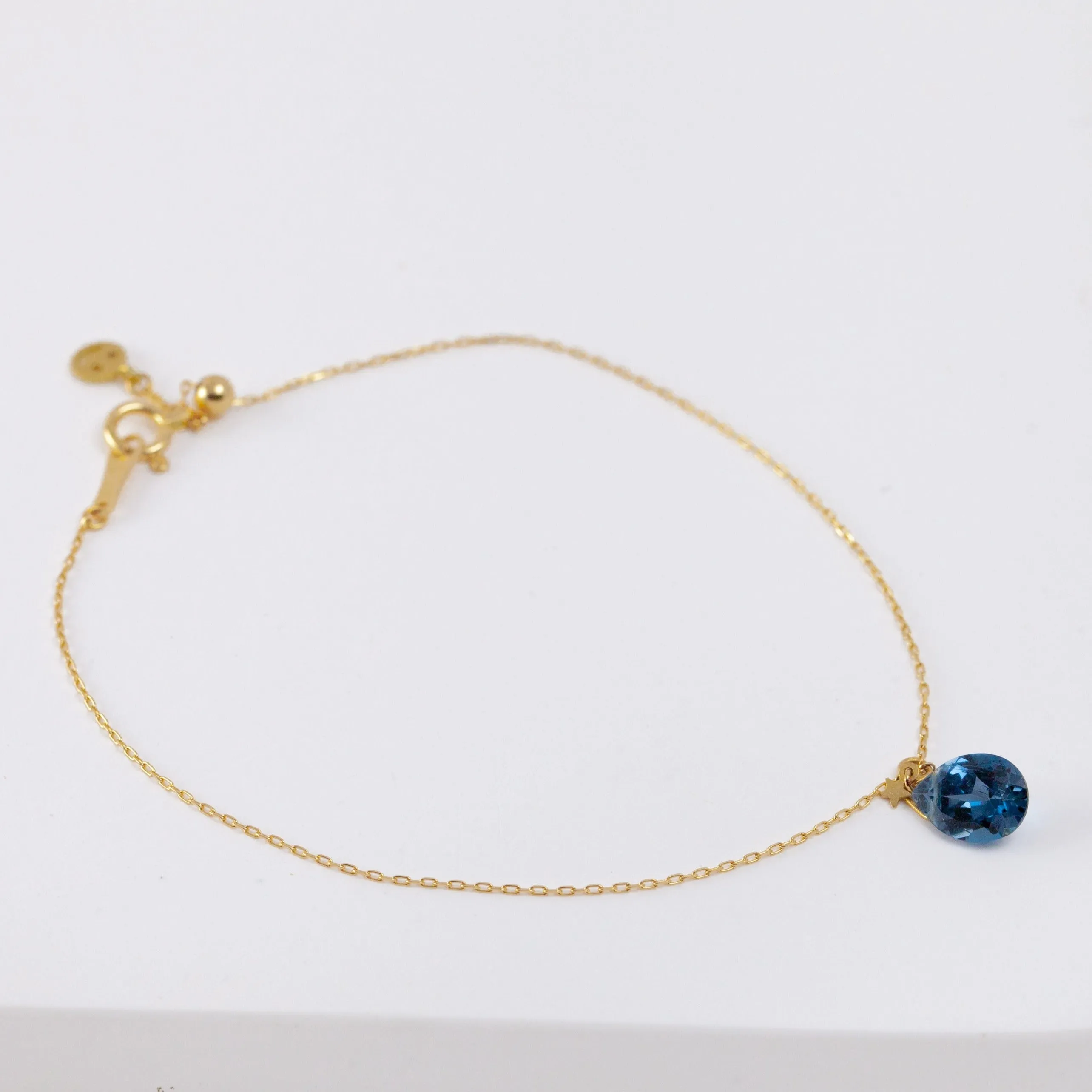 Smiley London blue topaz bracelet