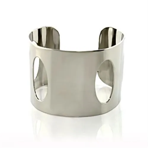 Stainless Steel Bangle with No Stone for Women Style LO484