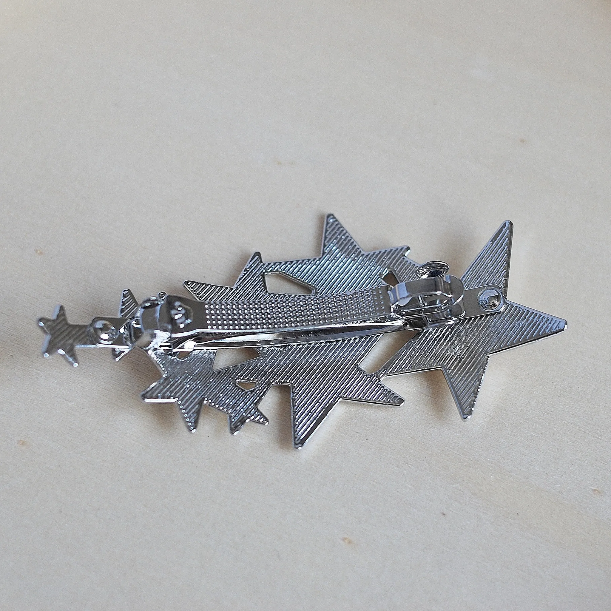 Star Hair Clip in Silver or Gold Star Barrette