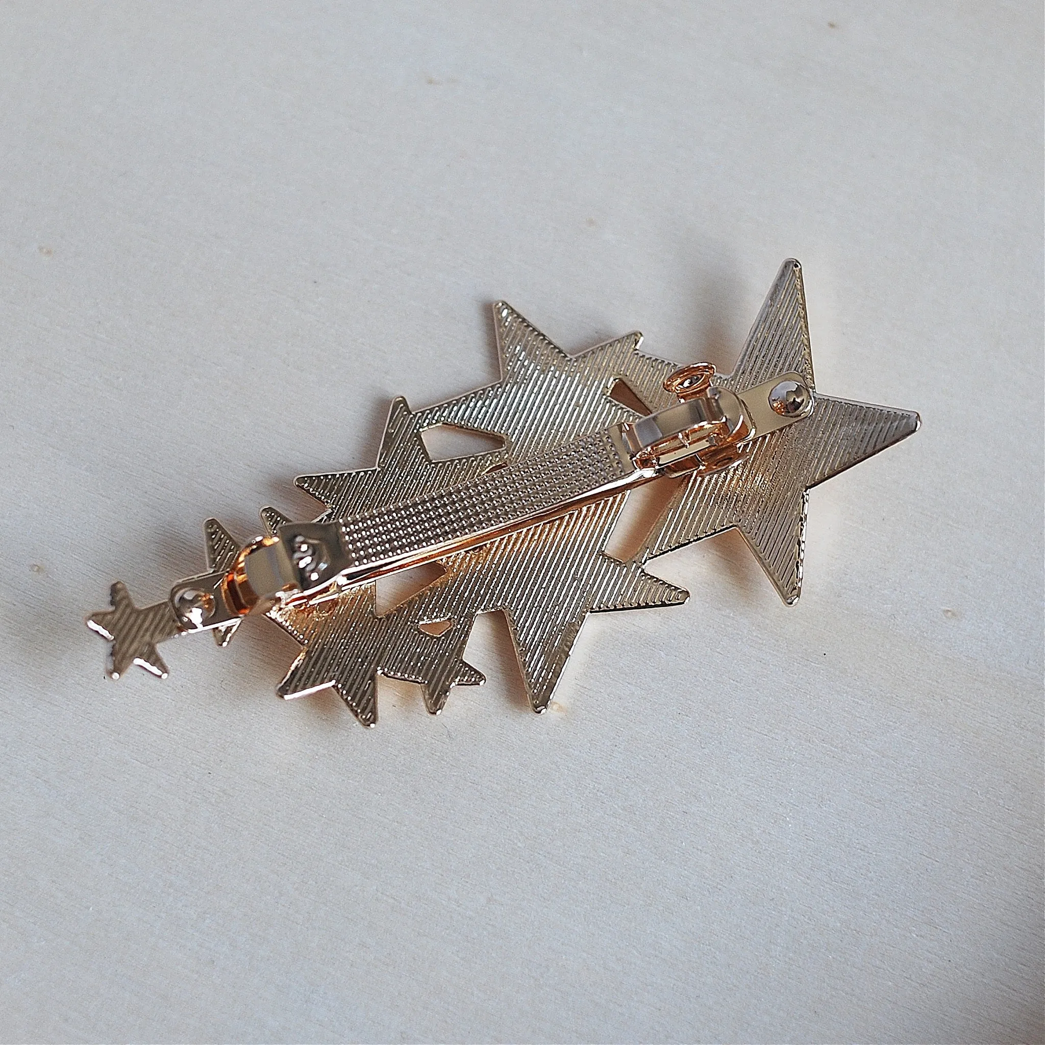 Star Hair Clip in Silver or Gold Star Barrette