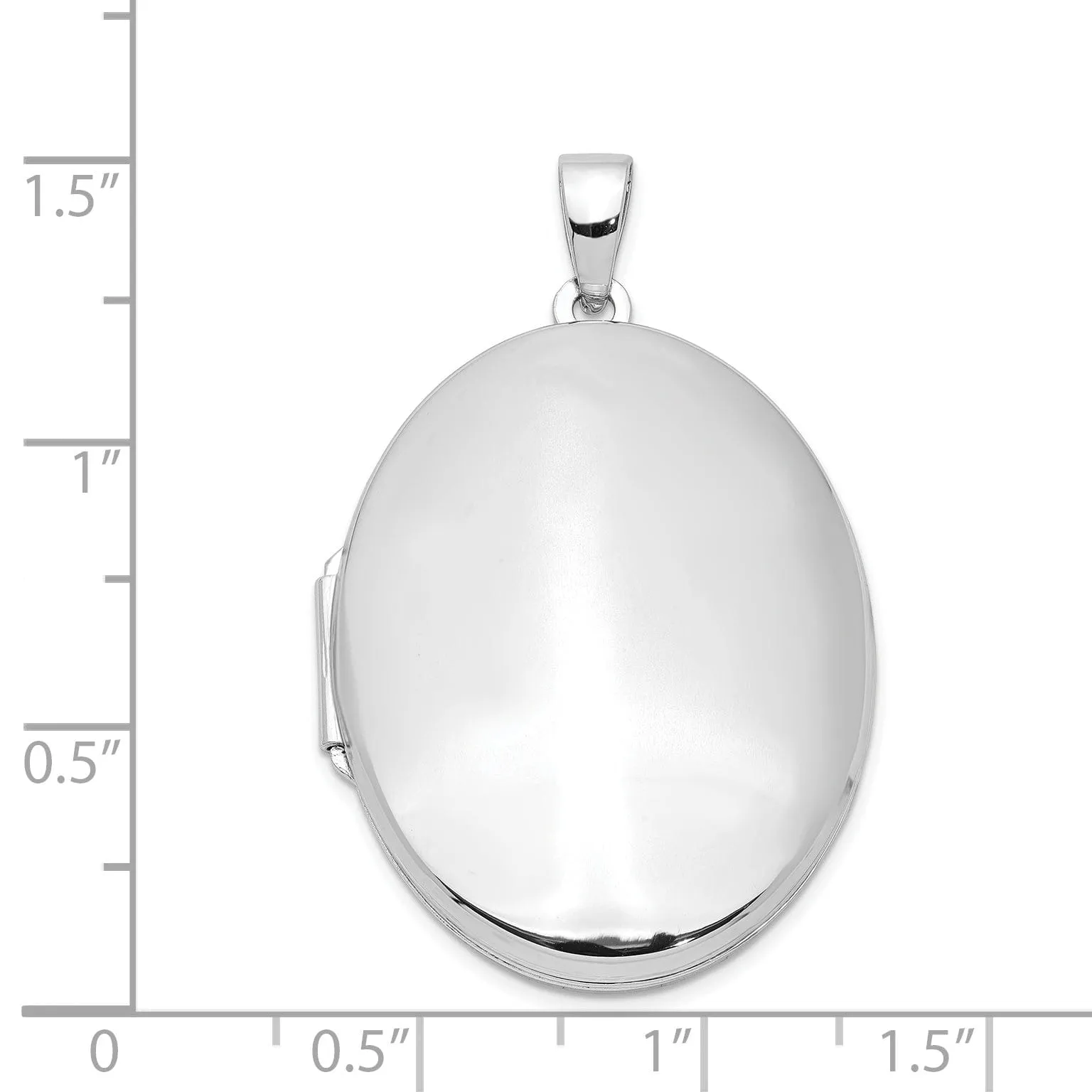 Sterling Silver Polished 2-Frame Oval Locket