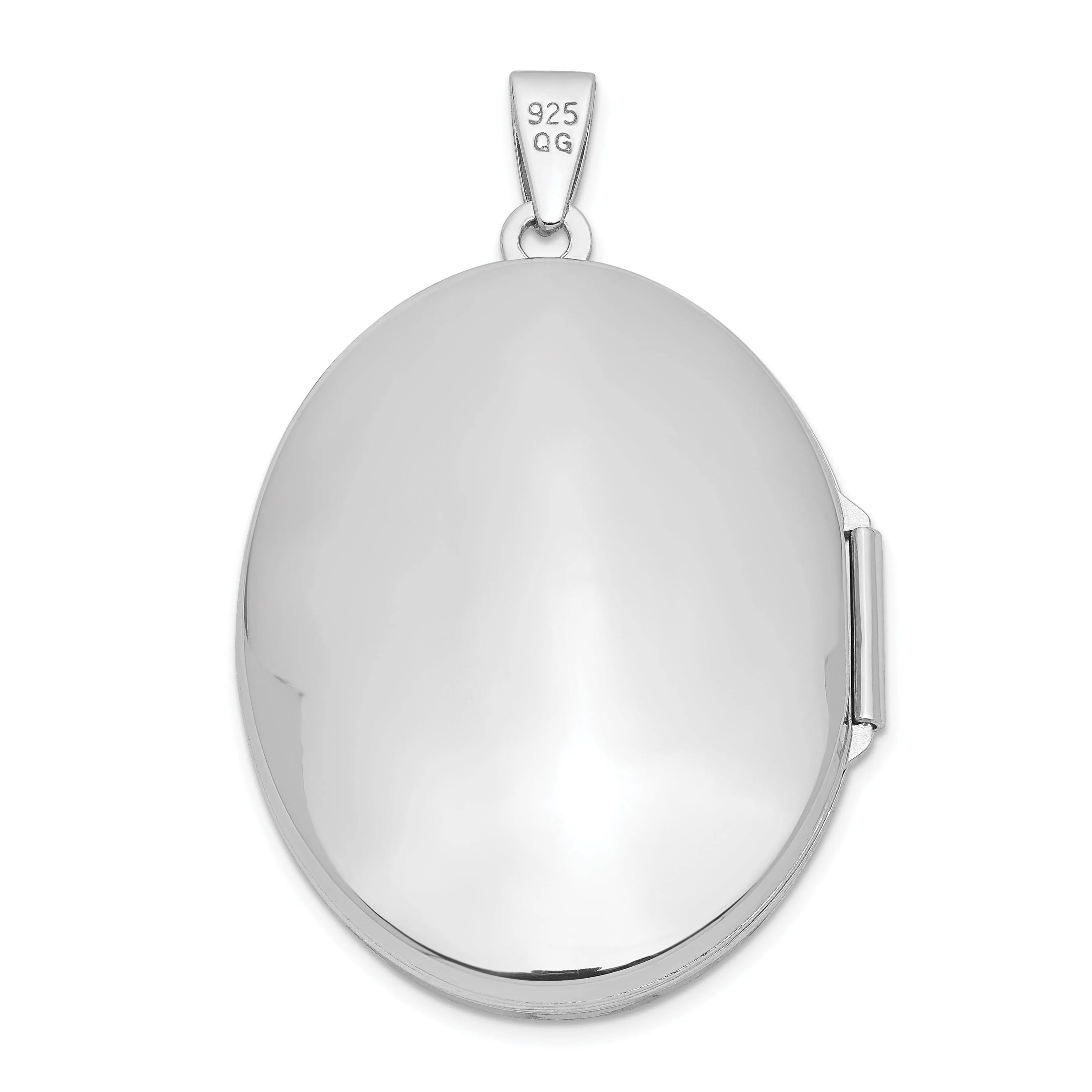 Sterling Silver Polished 2-Frame Oval Locket