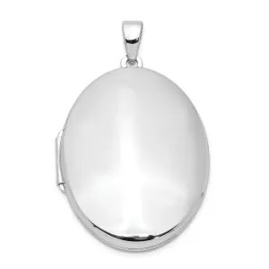 Sterling Silver Polished 2-Frame Oval Locket