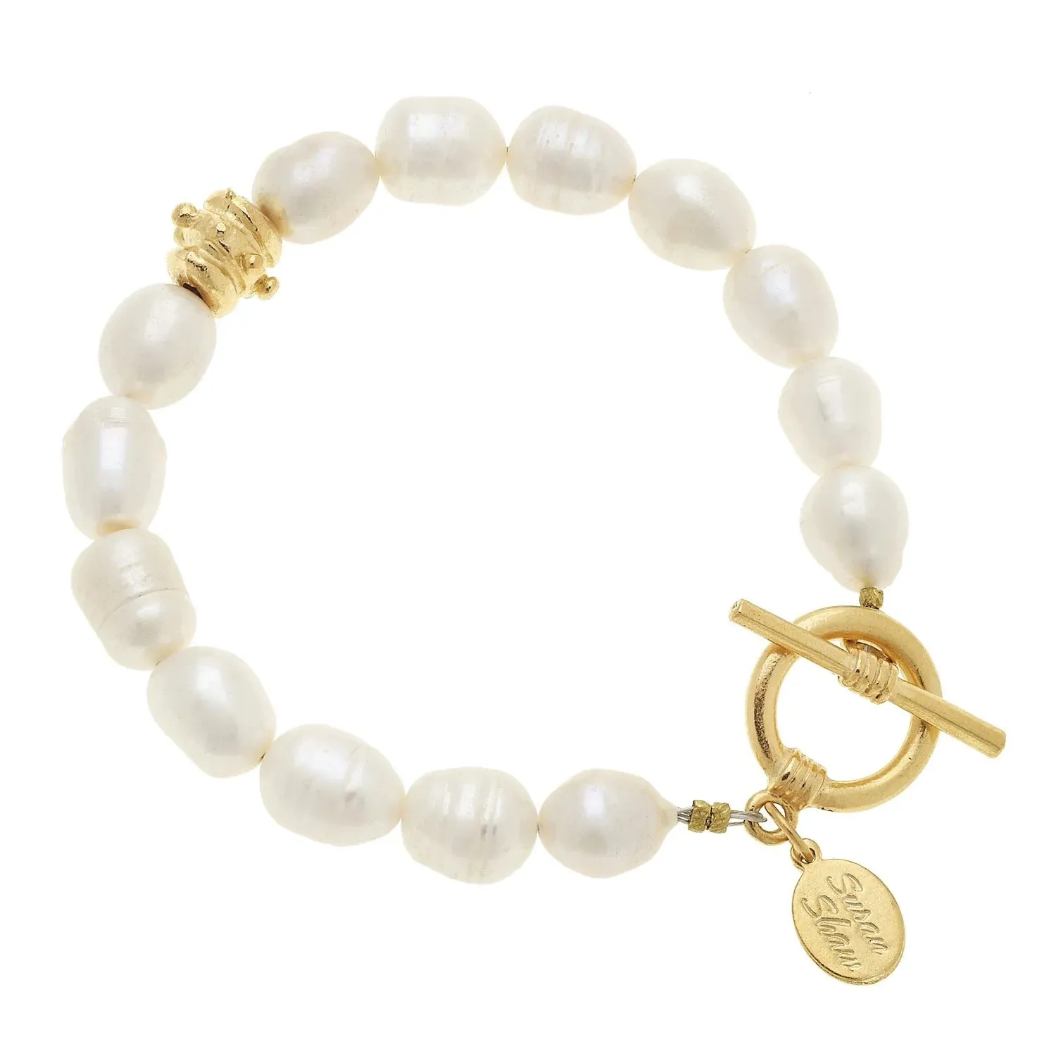 Susan Shaw 2059W Genuine Freshwater Pearl Bracelet