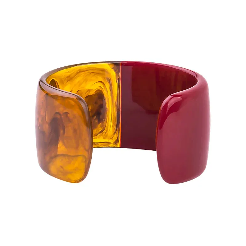 TEEK - Half Vintage Resin Cuff Bracelet Bangle