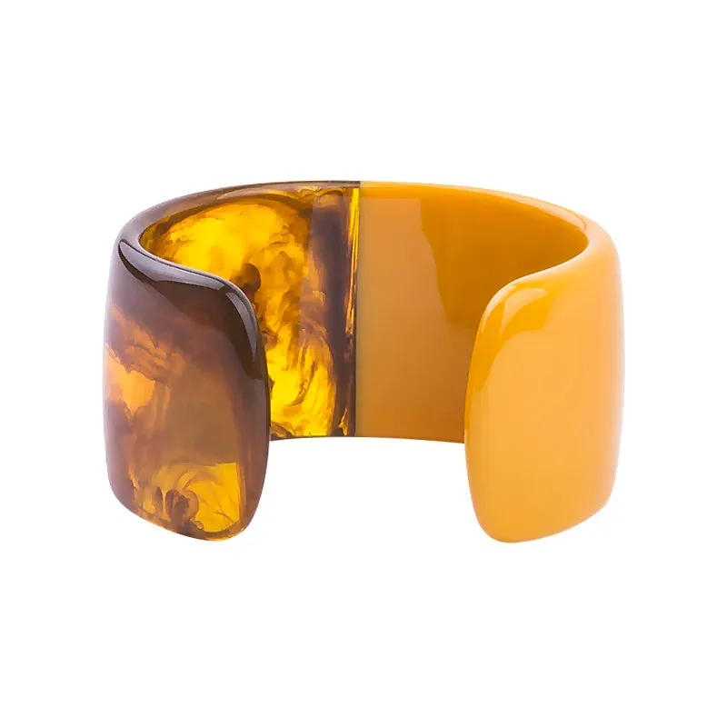 TEEK - Half Vintage Resin Cuff Bracelet Bangle