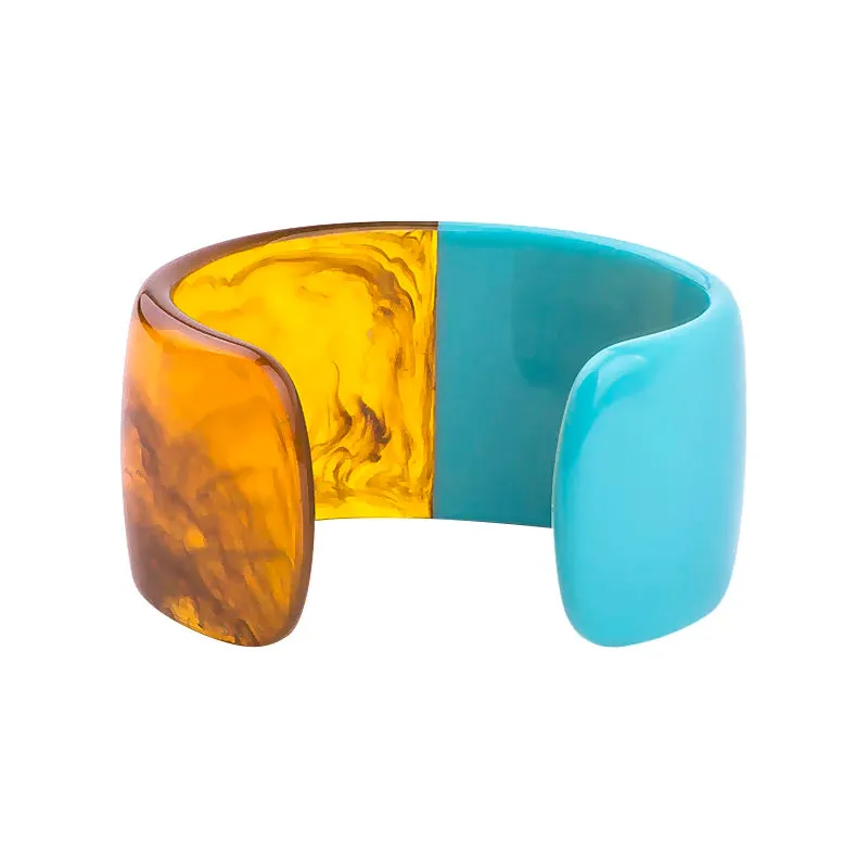 TEEK - Half Vintage Resin Cuff Bracelet Bangle