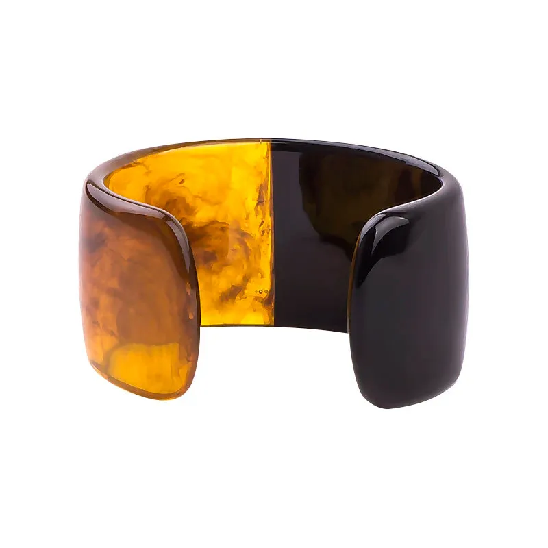 TEEK - Half Vintage Resin Cuff Bracelet Bangle