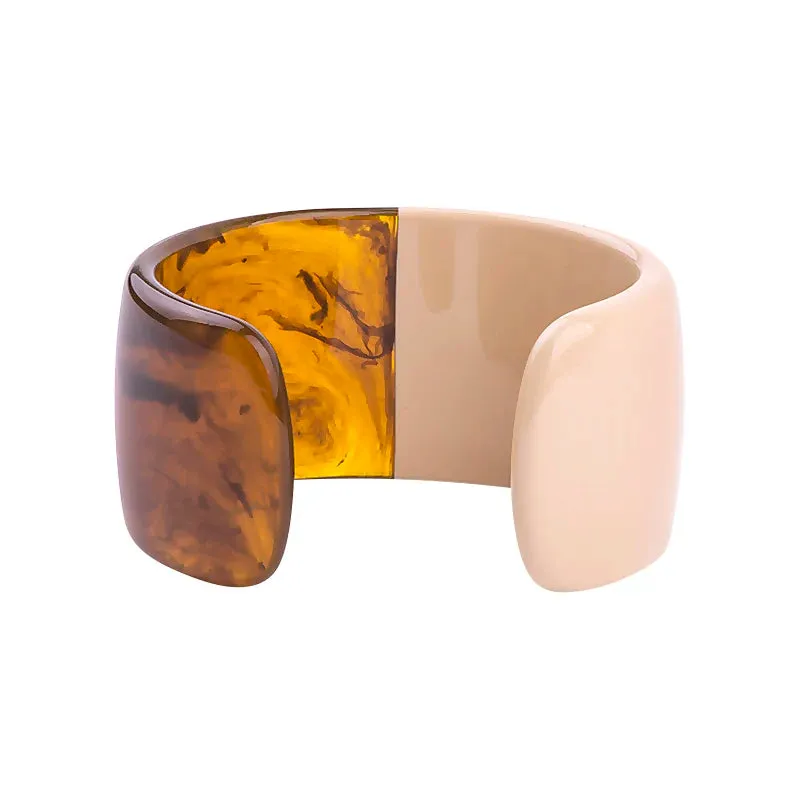 TEEK - Half Vintage Resin Cuff Bracelet Bangle