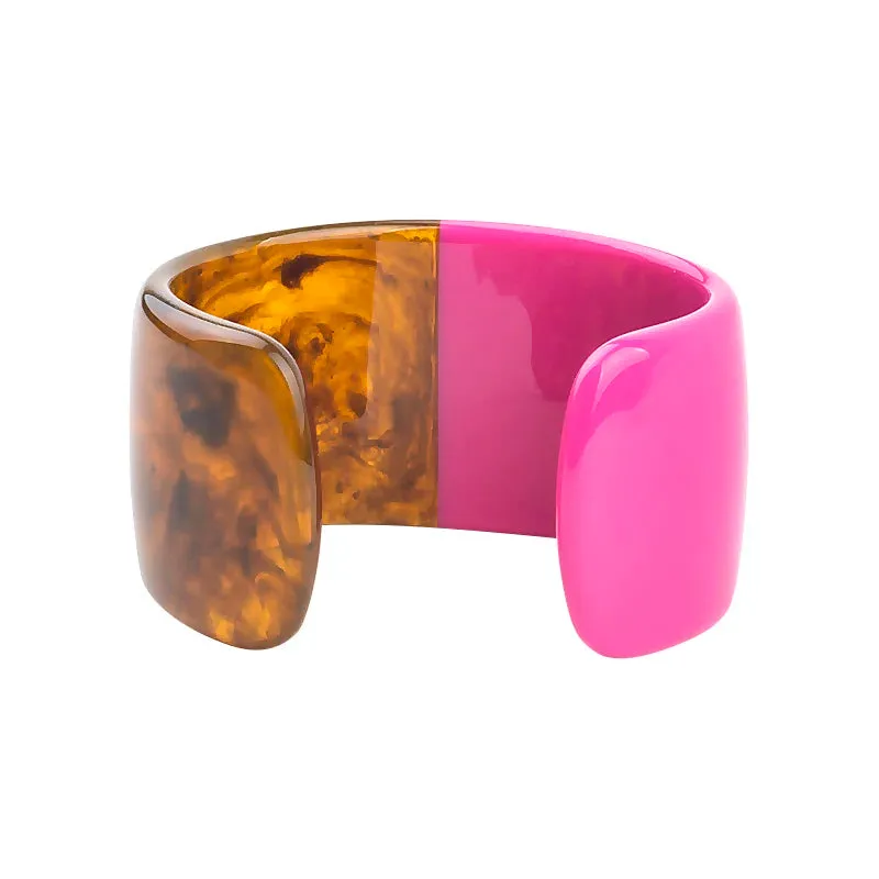 TEEK - Half Vintage Resin Cuff Bracelet Bangle