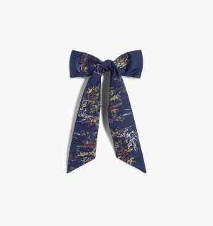 The Belle Bow - Navy Equestrian Toile