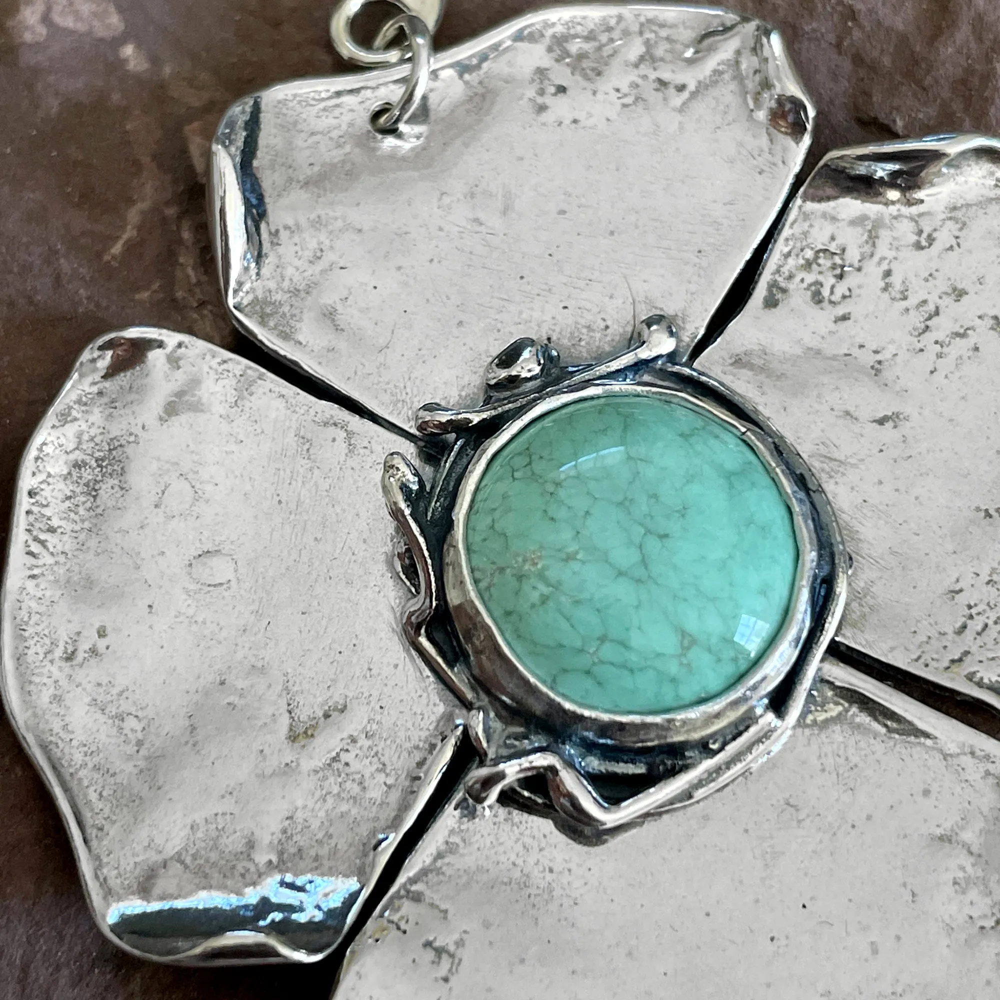 Turquoise Flower Necklace