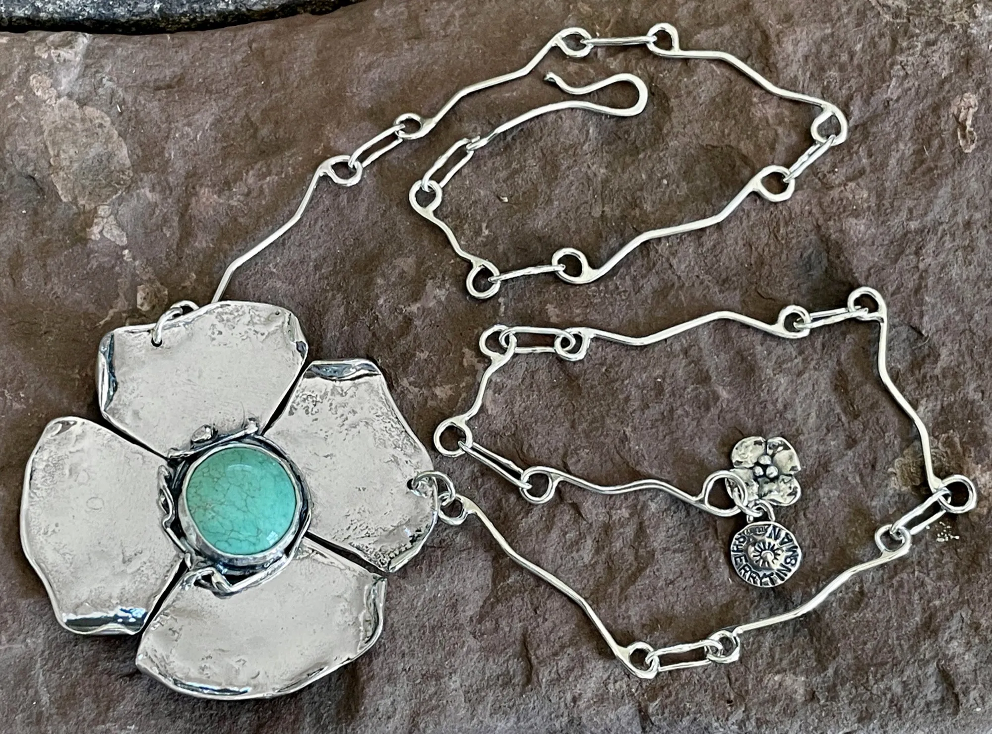 Turquoise Flower Necklace