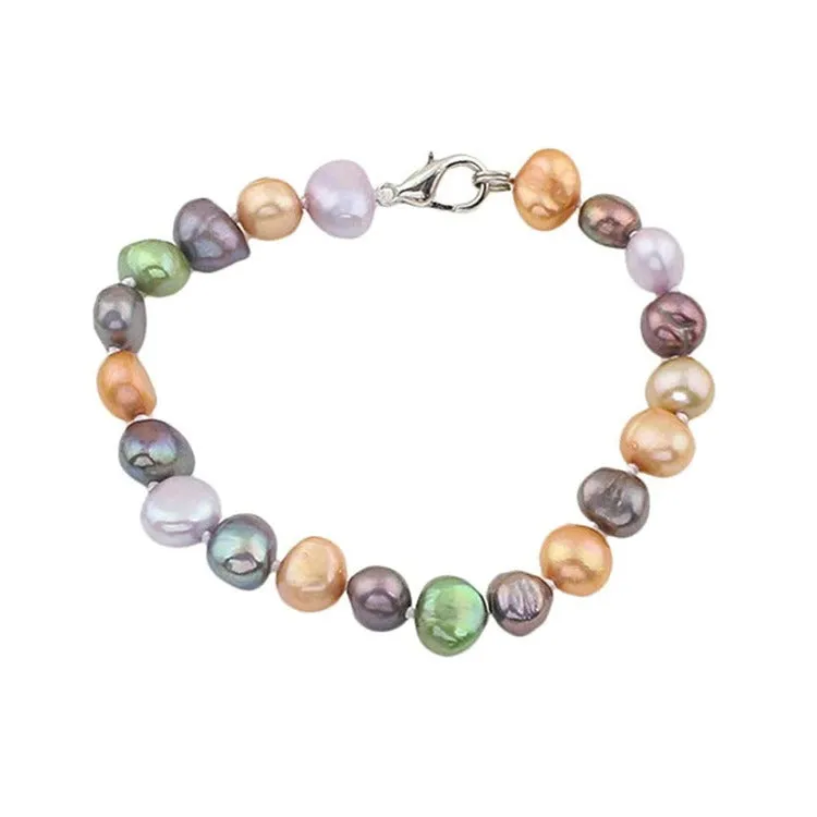 Women's 8-9mm Freshwater Multicolour Pearl Bracelet