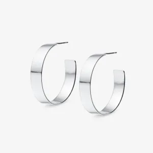 XL Cuff Hoops - Sterling Silver