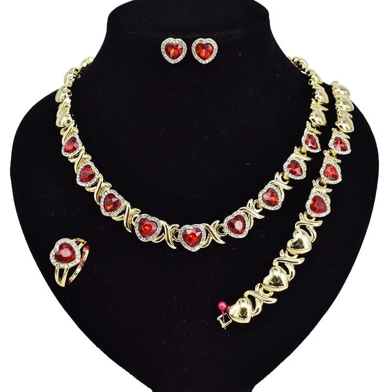 XO Ruby Necklace Set